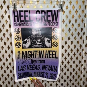 Dolph Ziggler signed poster from his comedy tour ￼